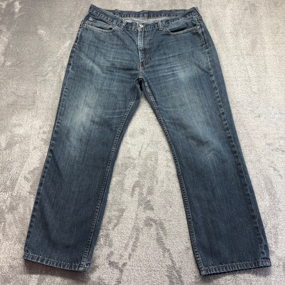 Levi's 514 Straight Fit Jeans Mens 38x30‎ Blue Good Zip Fly Denim